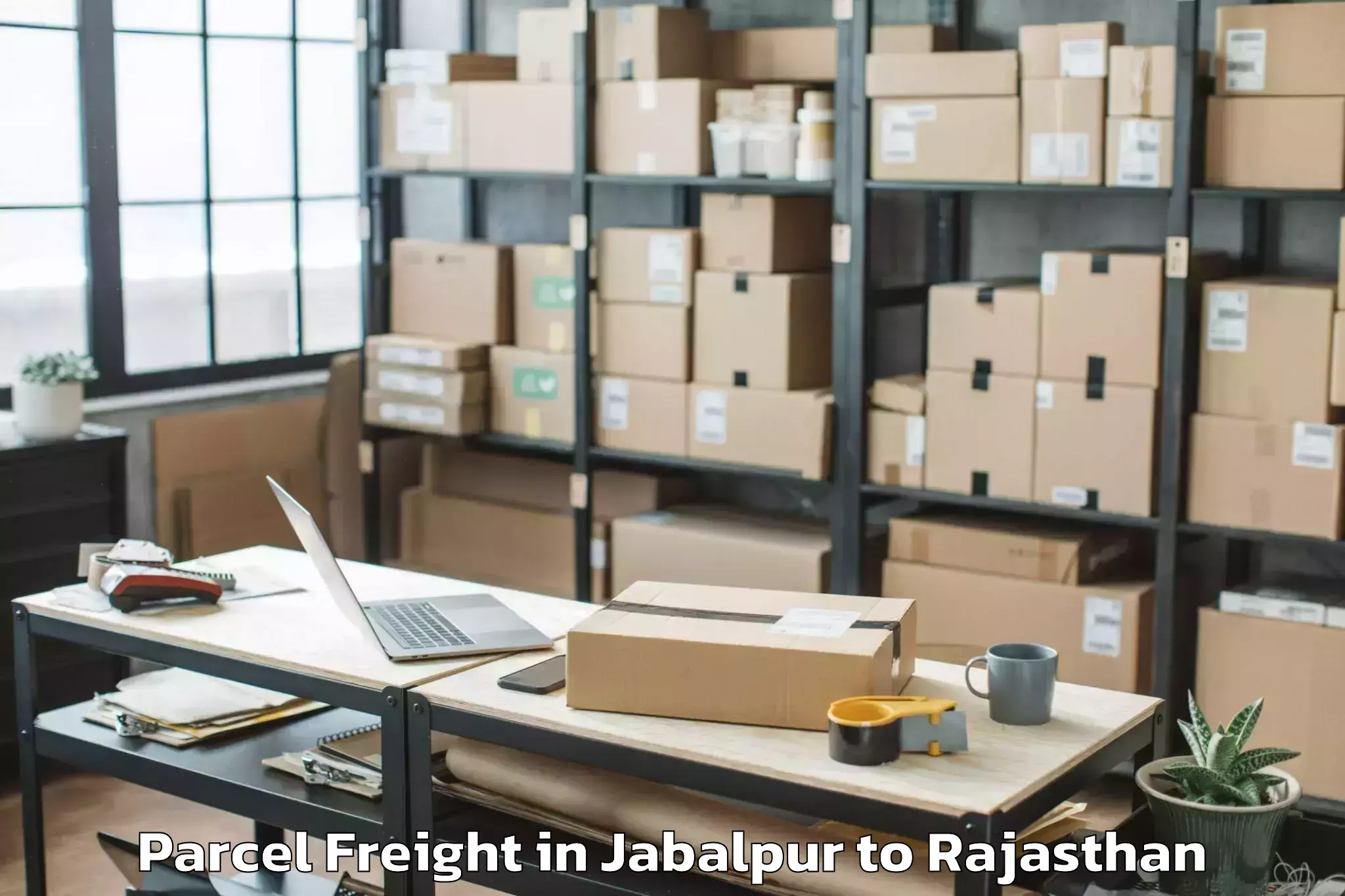 Top Jabalpur to Lalsot Parcel Freight Available